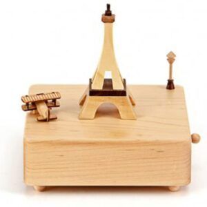Paris Eiffel Tower Wooderful Life Collectible Music Box (Waltz Of The Flowers Music)
