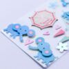 Lovely Handmade Decoration 3D Stickers-Blue Elephant 1