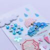 Lovely Handmade Decoration 3D Stickers-Blue Elephant 2