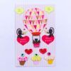 Handmade Decoration 3D Stickers-Cat Hot Air Ballon
