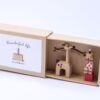 Wooden Cardboard Mini Character Decoration Box Storage - Giraffe Gift