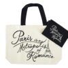 Women Olympic City Large Size Cotton Canva Tote Bag Handbag Shoulder Bag with Purse Small Bag - Paris